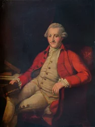 Retrato de John Zoffany, siglo XVIII, 1917