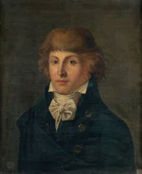 Retrato de Louis Antoine de Saint-Just 1767-1794, después de 1767