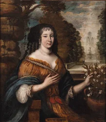 Retrato de Madeleine de Scudéry 1607-1701, siglo XVII