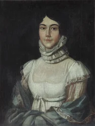 Retrato de Maria Mikhaylovna Lermontova 1795-1817, 1810s