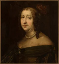 Retrato de Marie Louise Gonzaga 1611-1667, Reina de Polonia, mediados del siglo XVII