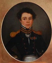 Retrato de Mikhail Ivanovich Ozerov 1792-1867, c. 1815