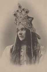 Retrato de Nadezhda Ivanovna Zabela-Vrubel 1868-1913 como Marfa en la ópera La novia del zar, 1899