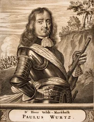 Retrato de Paul Würtz 1612-1676 De: Schauplatz des Krieges, 1675
