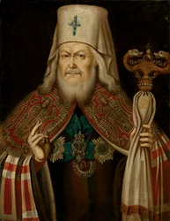 Retrato de Platón II Levshin, el Metropolitano de Moscú 1737-1812, segunda mitad del siglo XVIII