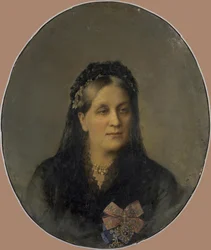 Retrato de la Princesa María Alexandrovna Dolgorukaya, de soltera Apraxina 1816-1892, segunda mitad del siglo XIX