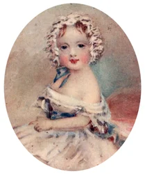 Retrato de la Reina Victoria de niña, siglo XIX, 1913