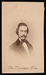 Retrato de Theodore Nicholas Gill 1837-1914, alrededor de 1860s