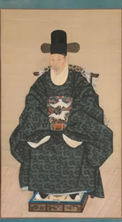 Retrato de Yun Dongseom 1710-1795, ca. 1790-1805