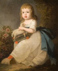 Retrato de un Niño con un Juguete de Oveja, 1850