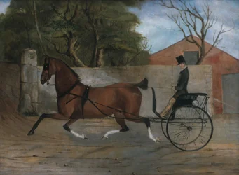 Retrato de un caballero en un carruaje, ca. 1850-60