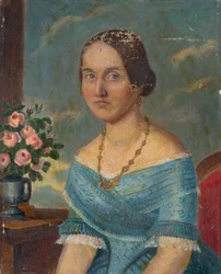 Retrato de una dama con collar