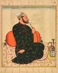 Retrato de un Raja, probablemente Raja Dhrub Dev de Jasrota, ca. 1690-1700