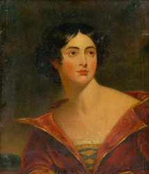 Retrato de una Mujer con Vestido Rojo