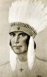 Retrato de un indio americano, siglo XX