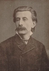 Retrato del pianista y compositor Moritz Moszkowski 1854-1925, ca. 1886-1890
