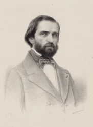 Retrato del compositor Giuseppe Verdi 1813-1901, c. 1850