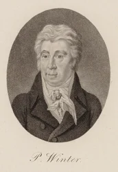 Retrato del compositor Peter von Winter 1754-1825, ca 1825
