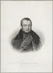 Retrato del autor Faddei Bulgarin 1789-1859, 1841