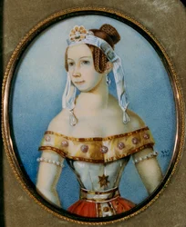 Retrato de la bailarina Varvara Volkova 1816-1898, 1836