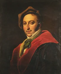Retrato del compositor Gioachino Antonio Rossini 1792-1868