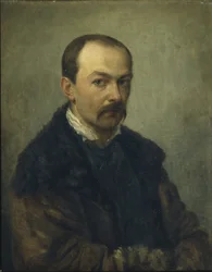 Retrato del pintor Pavel Andreyevich Fedotov 1815-1852, antes de 1852