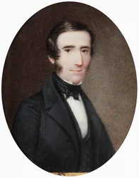 Retrato del poeta Alessandro Manzoni 1785-1873, primera mitad del siglo XIX