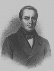 Retrato del poeta Ivan Petrovich Myatlev 1796-1844, principios del siglo XIX