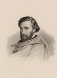 Retrato del violinista y compositor Anton Wallerstein 1813-1892