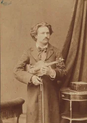 Retrato del violinista y compositor Frantisek Ondricek 1857-1922, 1882-1883
