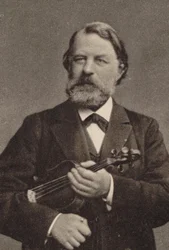 Retrato del violinista y compositor Joseph Joachim 1831-1907