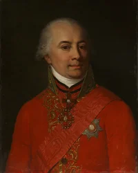 Retrato del escritor Mikhail Nikitich Muravyov 1757-1807, 1802