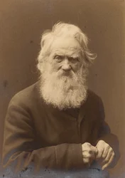 Retrato posado de un anciano, Landskrona, Suecia, 1910