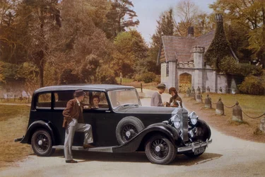Póster publicitario de coches Rolls-Royce, 1939