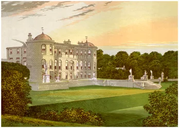 Powerscourt, Condado de Wicklow, Irlanda, hogar de Viscount Powerscourt, c1880