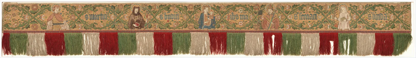Praetexta de un antipendio, alemán, después de 1450