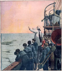 Oraciones en la escena del hundimiento del Titanic