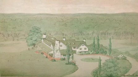 Estudio preliminar para el Oakland Golf Club, Bayside, Nueva York, 1925