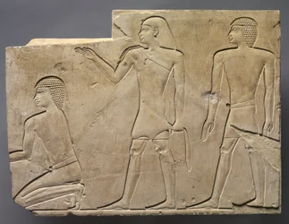 Sacerdotes realizando ritos funerarios, c. 667-647 a.C.