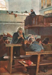 Metodistas primitivos en oración, c. 1889, c. 1902