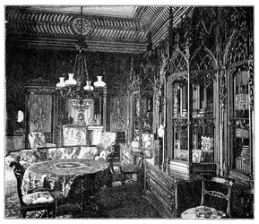 Sala de Música del Príncipe Alberto, Palacio de Buckingham, 1900