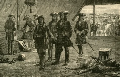 El príncipe Eugenio después de la victoria sobre los turcos en Belgrado, 1717, 1890