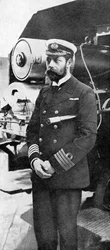 Príncipe Jorge como capitán en la Marina Real, c1900s-c1920s 1936