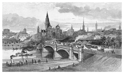 Puente de los Príncipes, Melbourne, Victoria, Australia, 1886