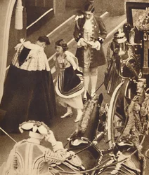 La Princesa Isabel maneja el tren, 12 de mayo de 1937