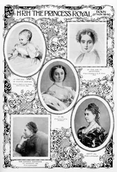 Princesa Victoria Adelaide Mary Louise, hija mayor de la Reina Victoria, finales del siglo XIX