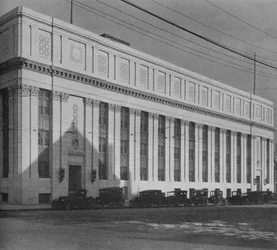 Fachada principal del Templo Masónico, Birmingham, Alabama, 1924