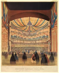 Impresión, Feria Sanitaria de Brooklyn de 1864, la Academia de Música