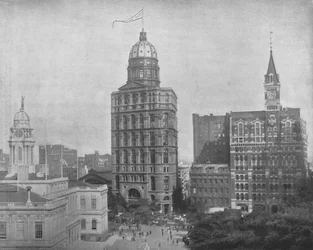 Printing House Square, Nueva York, EE.UU., c1900