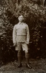 Soldado Nelson, 5º regimiento de East Surrey, Chakrata, India, 1917